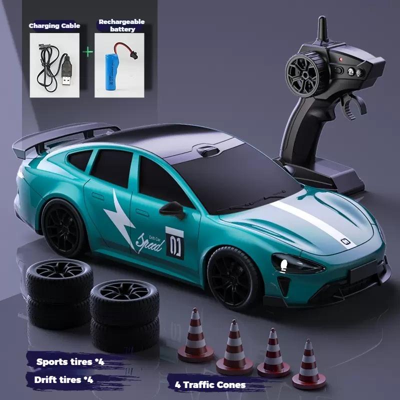 ndzsh1 2.4G 4WD high-speed remote-controlled drift car, four-wheel drive high-speed remote-controlled vehicle, rechargeable racing car
