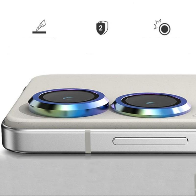 Защитная пленка для объектива задней камеры для Asus Zenfone 10, задняя металлическая защита для камеры для ASUS Zenfone10, кольцевое стеклянное защитное покрытие