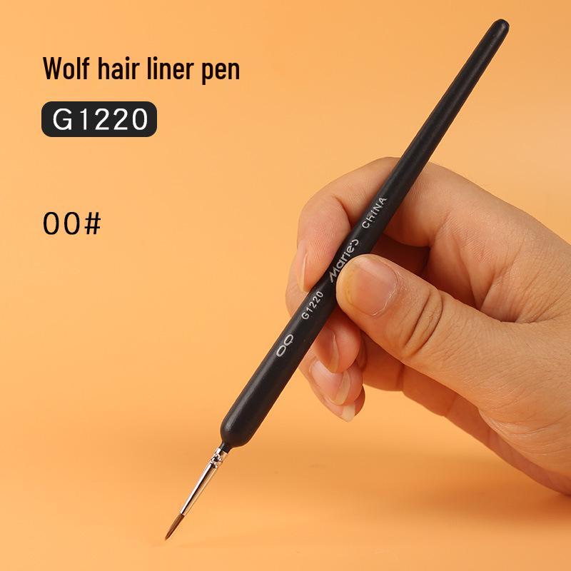 Mali G1220 Wolf Hair Liner Brush for Watercolor, Gouache, Chinese Painting, Nail Art, Oil Painting, and Line Drawing.