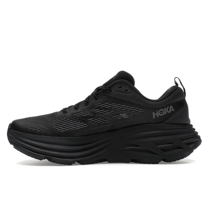 HOKA Bondi 8 Caged Stealth Tech Pack - тройные черные кроссовки унисекс 1155391-BBLC