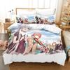 Legend of Heroes Bedding Set Duvet Cover Bed Set Quilt Cover Pillowcase Comforter King Queen Size Boys Adult Bedding Set A