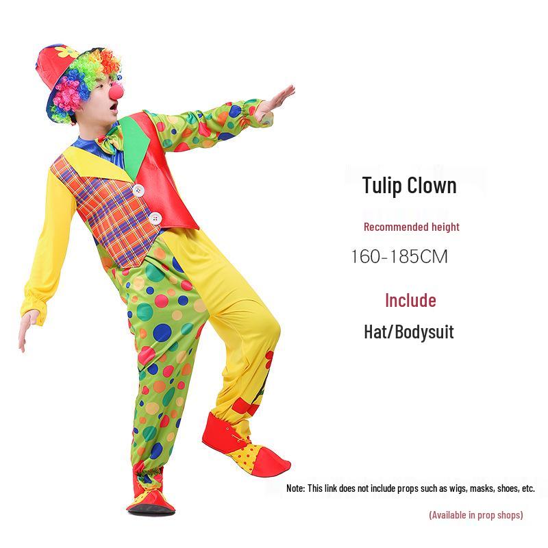 Костюмы клоуна для взрослых на Хэллоуин для мужчин и женщин - Наряды для цирковых и фестивальных выступлений