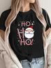 HO HO HO and Snowflake Print Shirt S-5XL Q7458