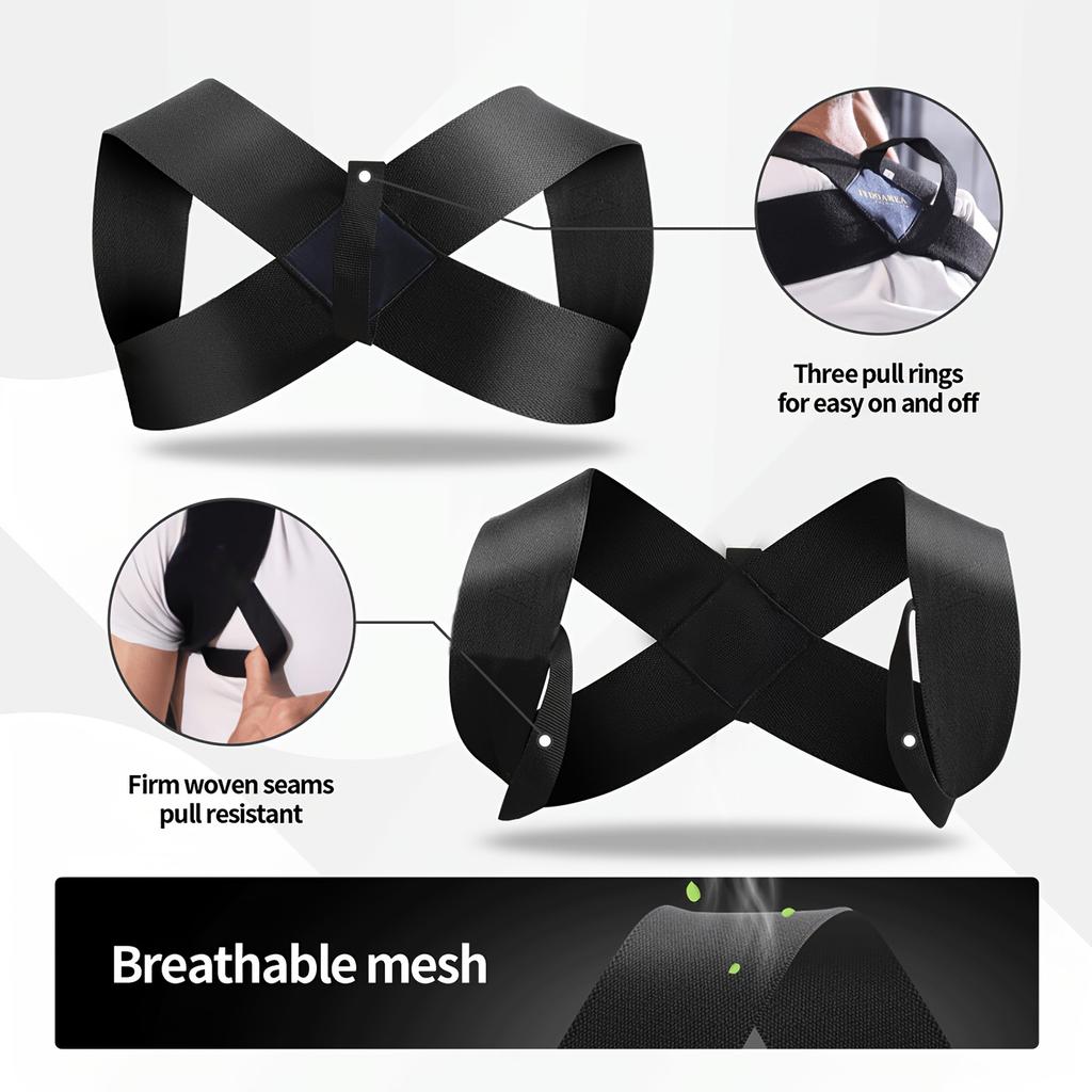 Breathable Posture Corrector Back Support Brace for Men and Women Comfortable Wear Spine Lumbar Alignment