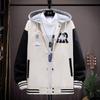 Spring Autumn Men's Jackets Korean Fashion Streetwear Hooded Coats Men Casual Trend Men Clothing Baseball Jackets Men