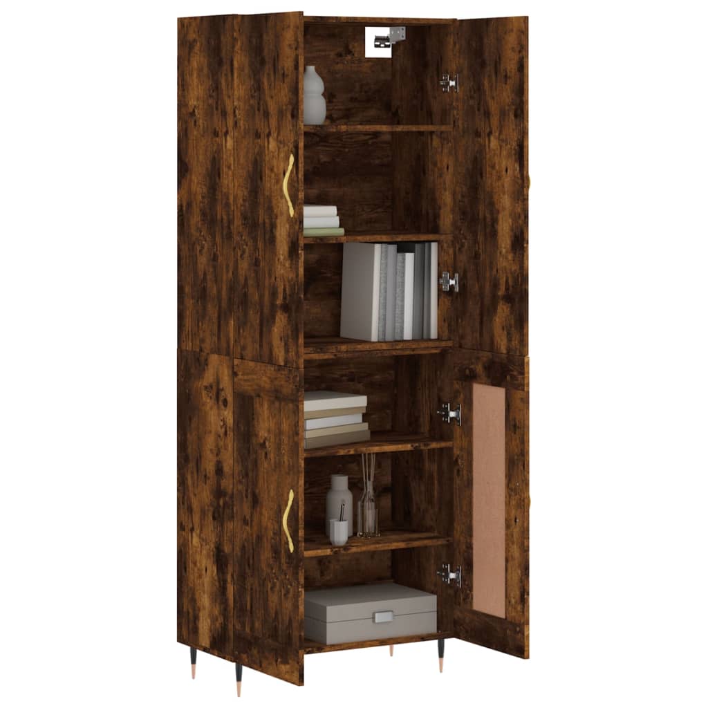 Highboard Smoked Oak 69.5 x 34 x 180 cm Particleboard