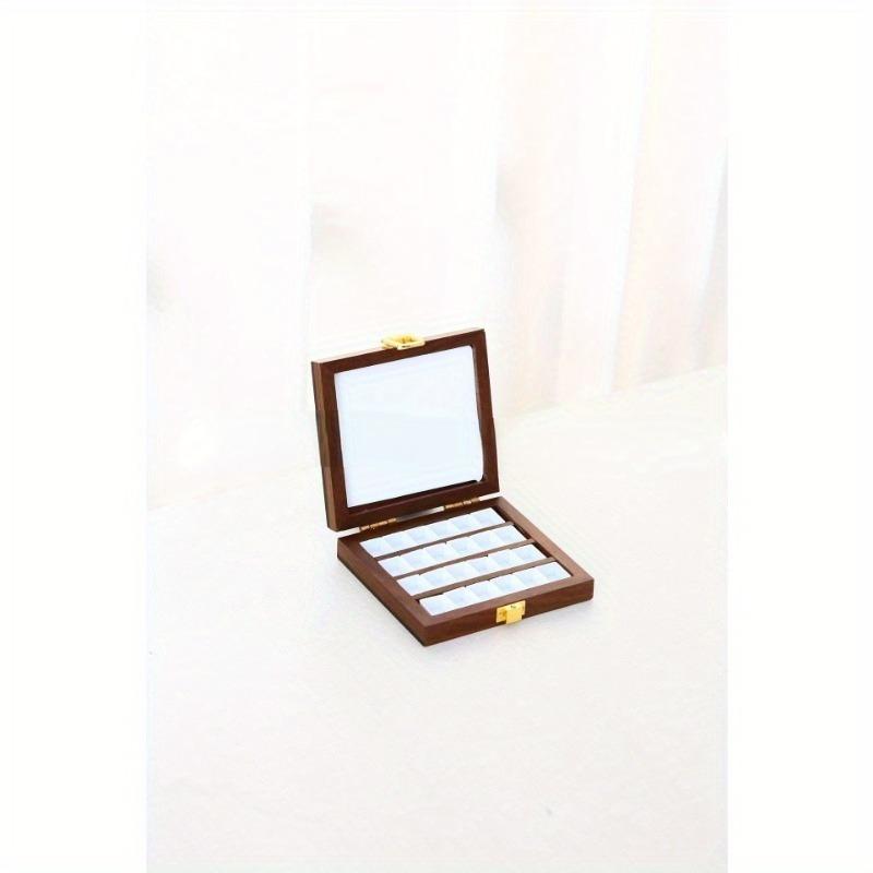 24/36 сетка ручной работы Ins стиль квадратный вычет орех акварельный пигмент деревянная коробка портативная коробка для пигментов для рукоделия