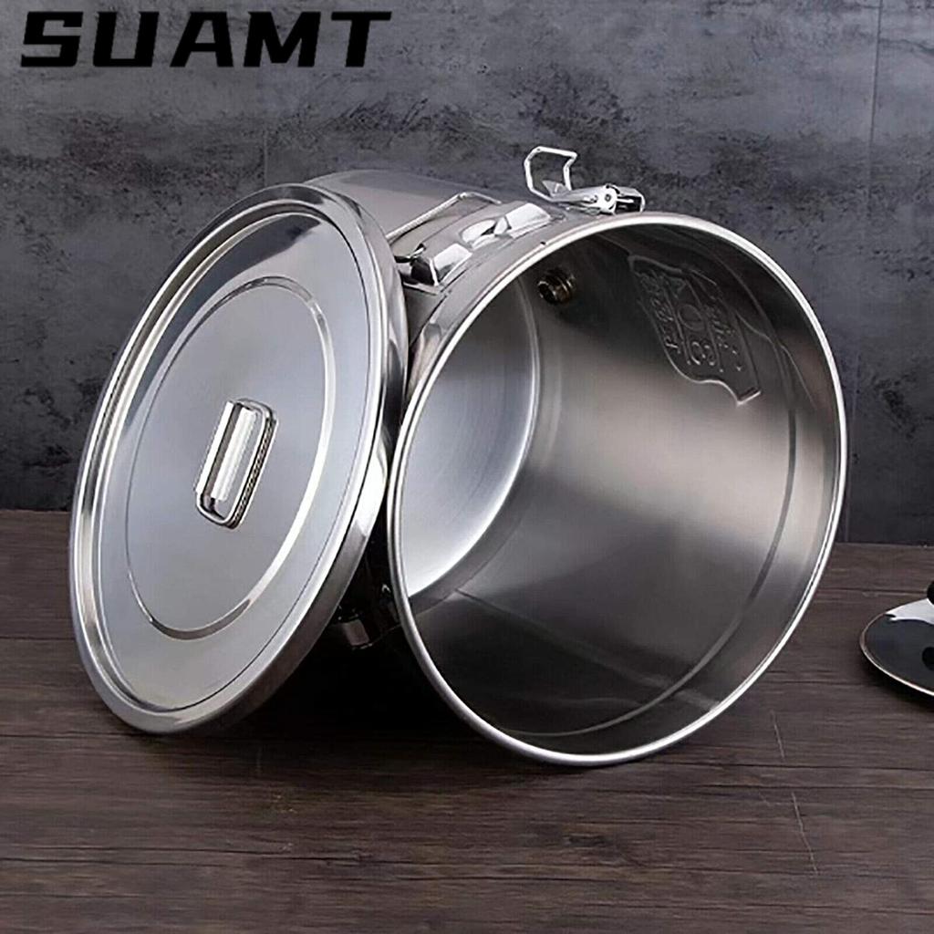 12 л нержавеющая сталь контейнер для хранения риса и крупы ведро герметичная канистра + крышка контейнер для хранения крупы контейнер