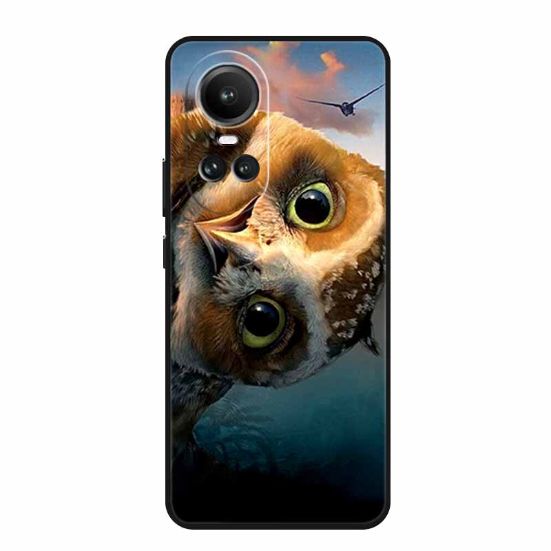 For Oppo Reno10 Pro Case Animals TPU Soft Silicone Back Cover for Oppo Reno 10 Pro 5G CPH2525 CPH2531 Protective New Phone Funda
