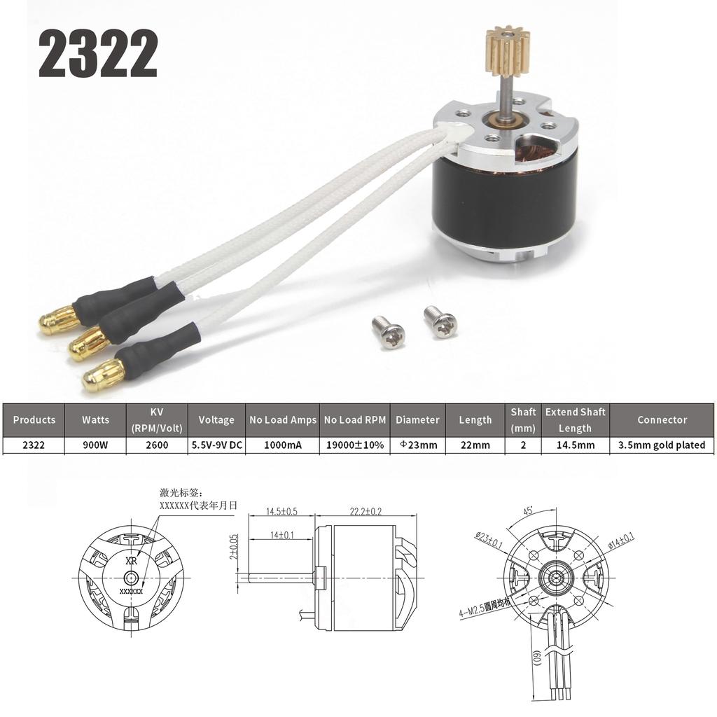 NEEBRC 2322 2600KV Внешний Бесколлекторный Двигатель AM32 45A ESC для 1/12 RC Машин MN82 MN99S MN168 MN78 Гусеничный Внедорожник Комплект Обновления Комбинированные Детали