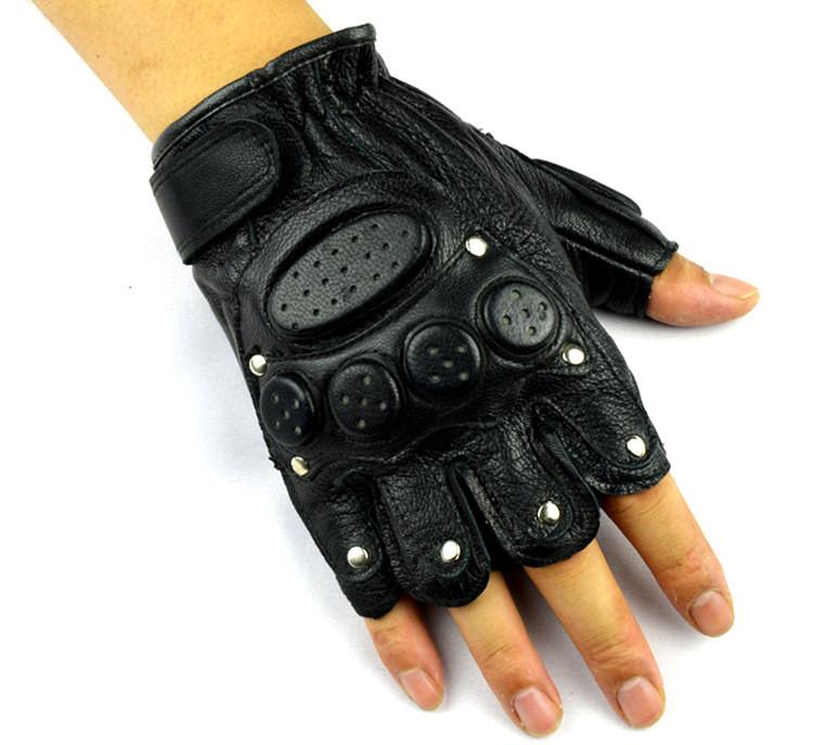 Киберпанк перчатки-митенки из овчины: Заклепанное унисекс тактическое спортивное снаряжение для альпинизма