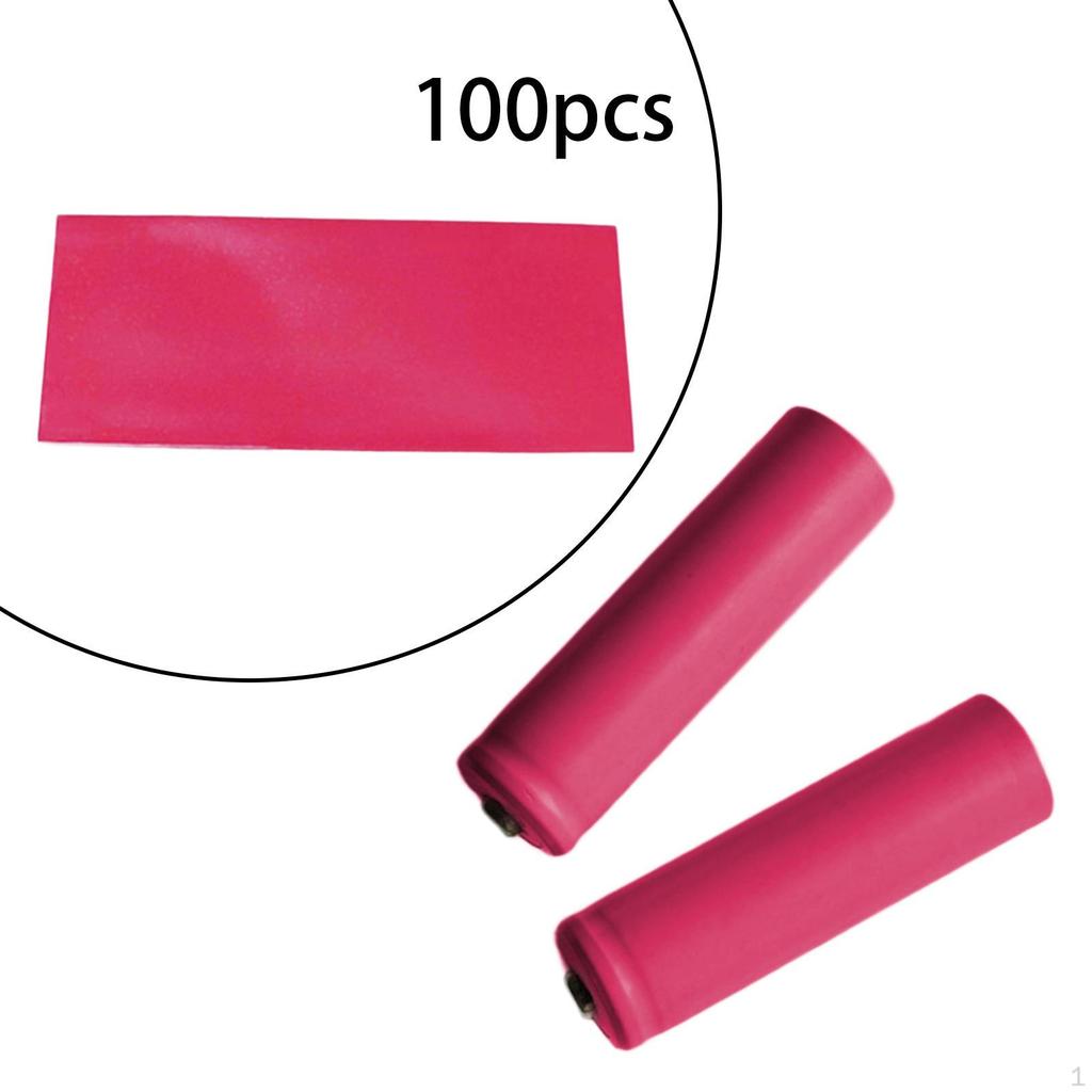 100 штук термоусадочной трубки, обертка для аккумулятора, термоусадочная трубка для проводов для электрики