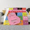 Les-Barbapapa Плед Одеяло King Size Пушистый Плед Пледы Одеяла для Дивана Роскошные Постельные Принадлежности Пляжное Полотенце Дом и Украшения Колено