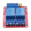 2 Channel Relay Module with Optocoupler Isolation High and Low Level Trigger
