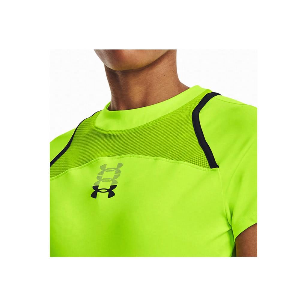 Under Armour Anywhere Круглый вырез Пуловер Спортивная футболка с коротким рукавом Женские топы Зеленый 1376816-369