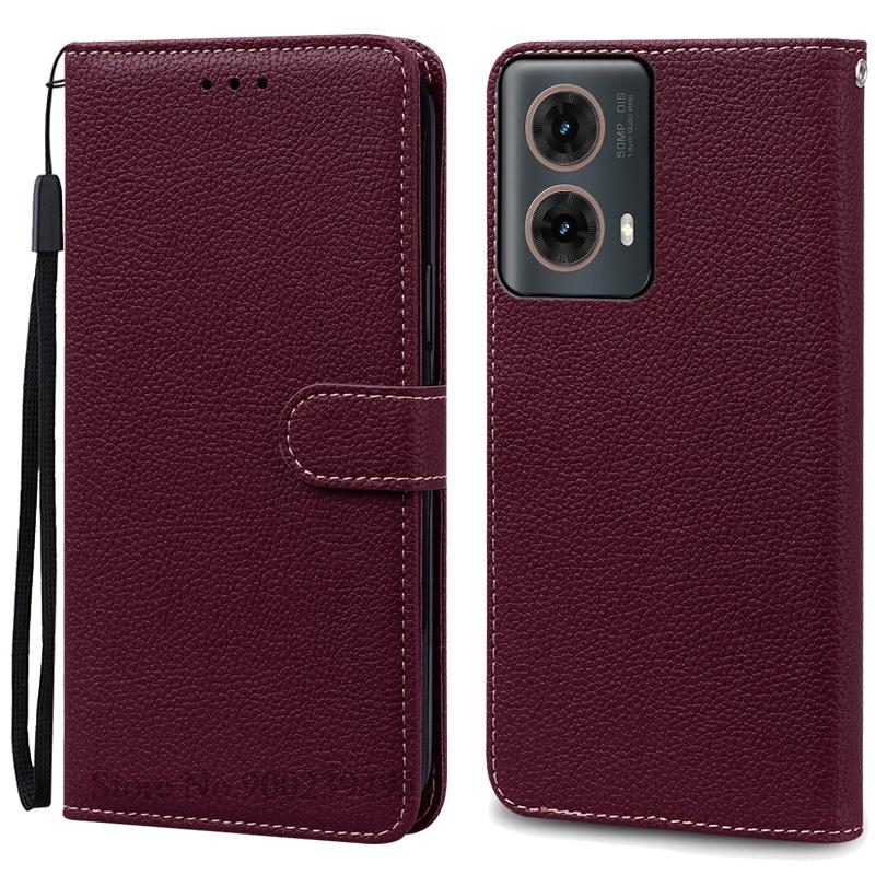 Для Moto G85 5G чехол-кошелек кожаный флип-чехол для Motorola G85 чехол мягкий силиконовый чехол-книжка для Motorola G85 5G чехол Fundas