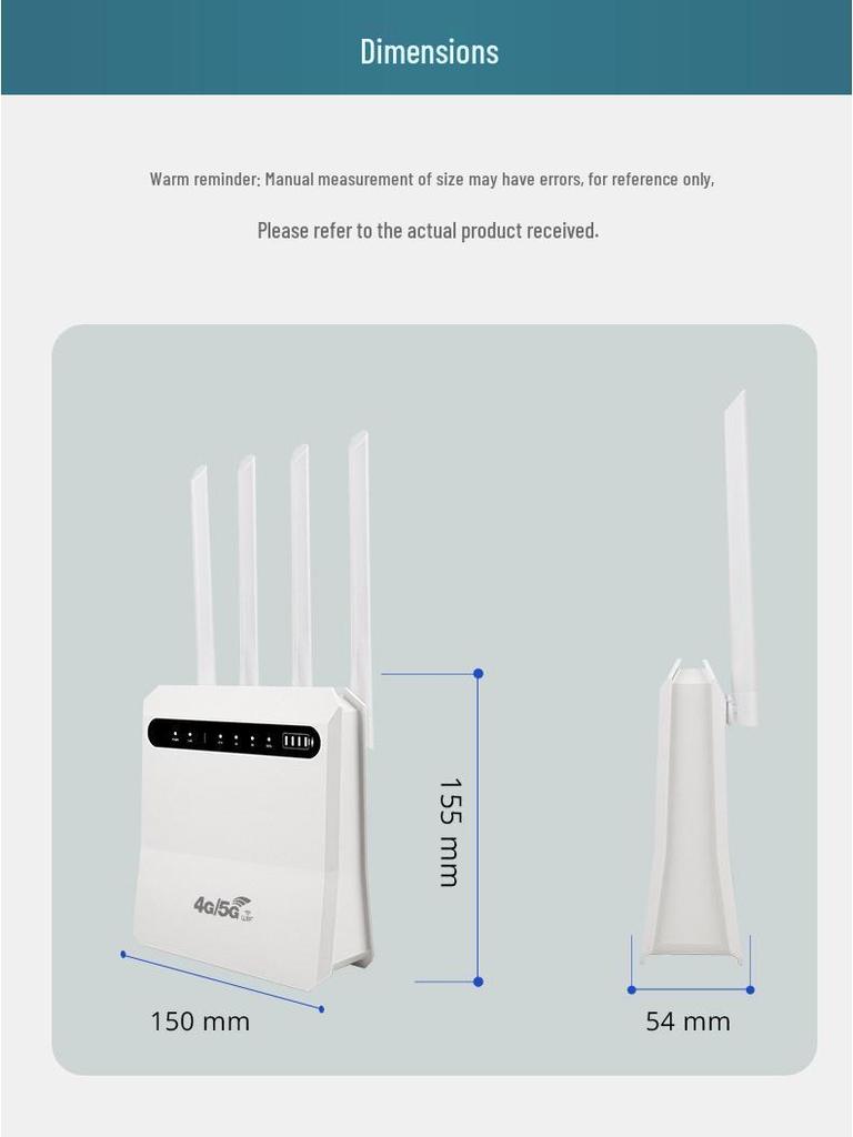 WiFi 6 LTE 4G Роутер с опциональной батареей - Совместим в США, Европе, Азии, Южной и Северной Америке.