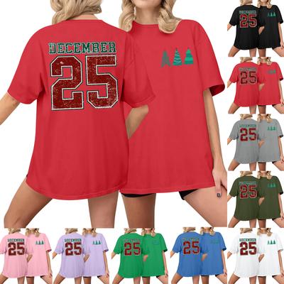 Женская повседневная футболка с принтом, пуловер с круглым вырезом, топ с короткими рукавами