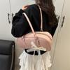 Korean Version Niche Retro Popular Portable Boston Bag Women 2025 New Fashion Versatile Simple Shoulder Armpit Bag