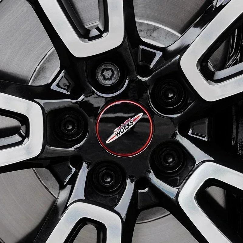 4pcs  56mm 54mm Car Wheel Center Hub Cap Badge Emblem Sticker For BMW Mini Cooper One S JCW R50 R53 R55 R56 R57 R60 F55 F56