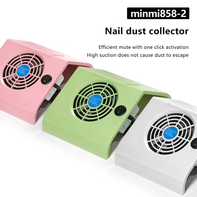 Мини USB Пылесос для ногтей Портативный Вытяжка пыли с ногтей Пылесос для ногтей Вентилятор Фильтр Инструмент для нейл-арта Маникюра Сильная мощность