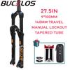 BUCKLOS 26/27.5/29 дюймов Воздушная Амортизационная Вилка для Горного Велосипеда с Регулировкой Отскока Велосипедные Вилки 9x100 мм Быстросъемная Велосипедная Вилка Ход 140 мм