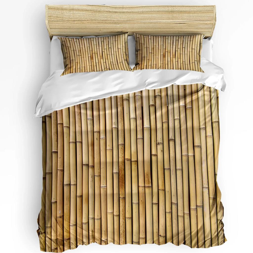 Комплект постельного белья из 3 предметов Бамбук Китайский стиль Простой Черно-белый Пододеяльник Наволочка Мальчик Ребенок Подросток Девочка Комплект Покрывал