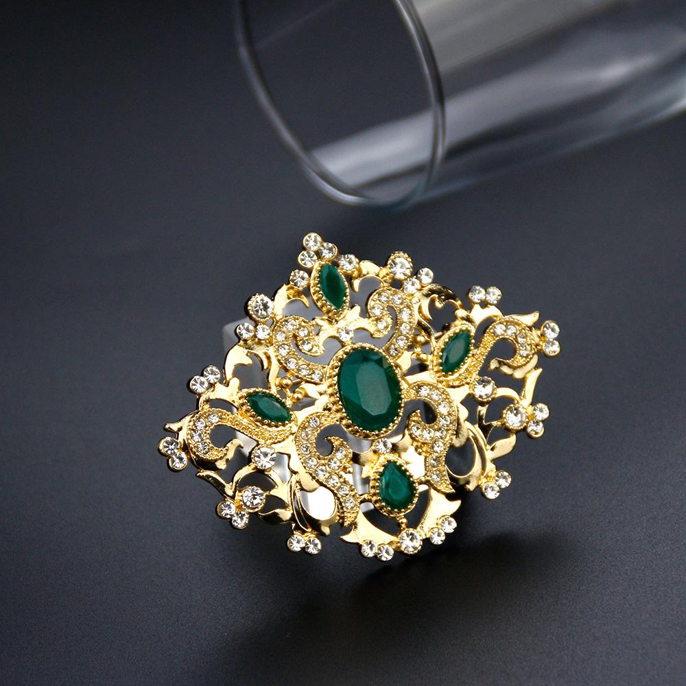 Женская брошь с хрустальным цветком золотого цвета, свадебные украшения для невесты, бижутерия