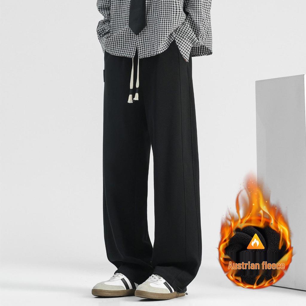 Мужские корейские свободные вельветовые штаны-джоггеры для осени и зимы