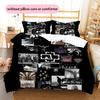 Rammstein Pattern Bedding Home Decoration Birthday Gift ( 1 duvet cover + 2 pillowcase, without core),fan merchandise.