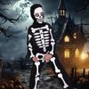 Хэллоуин Скелет Череп Косплей Страх Мрачный Жнец Костюм Мальчики Девочки Дети Костюм Реквизит Скелет Череп Костюм Маскировка Мероприятия Ужас Школа
