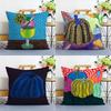 Yayoi Kusama Abstract Art Pumpkin Pillow Case Sofa Living Room Bedroom Double-sided Printing Square Cushion Nap Time Pillow Case
