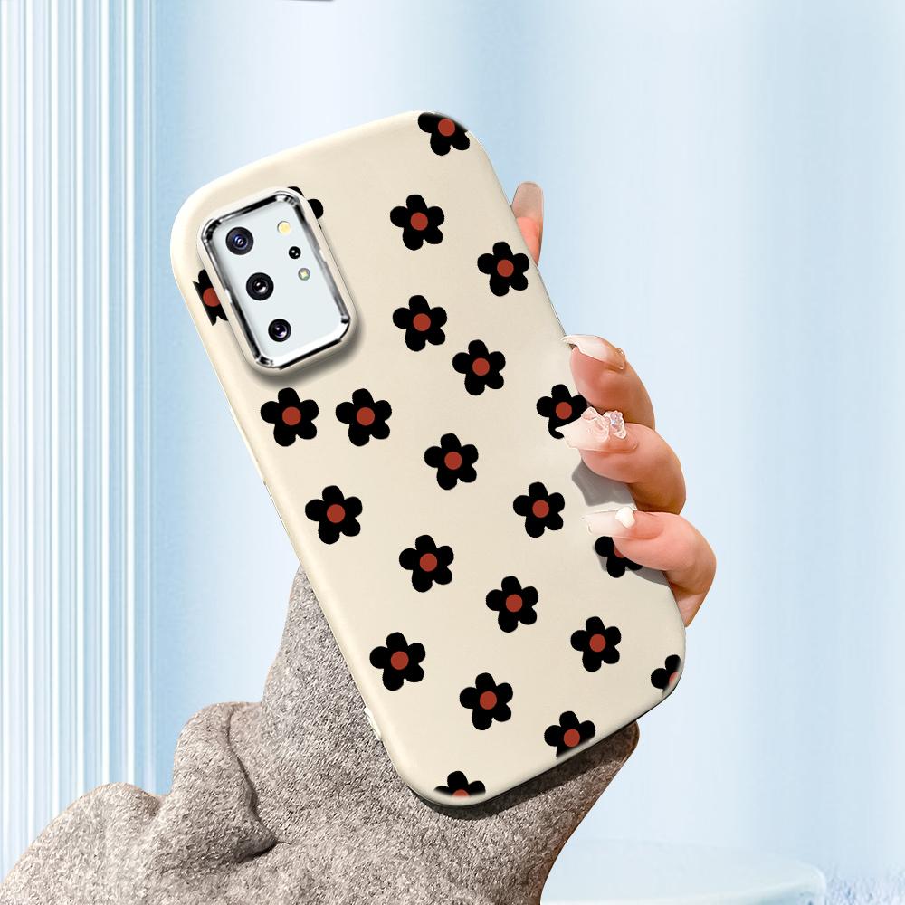 Сплошной цвет с серебряным краем линзы, жирный корпус, Мягкий ТПУ, жидкий силиконовый чехол, противоударный чехол для телефона для Xiaomi Redmi Samsung