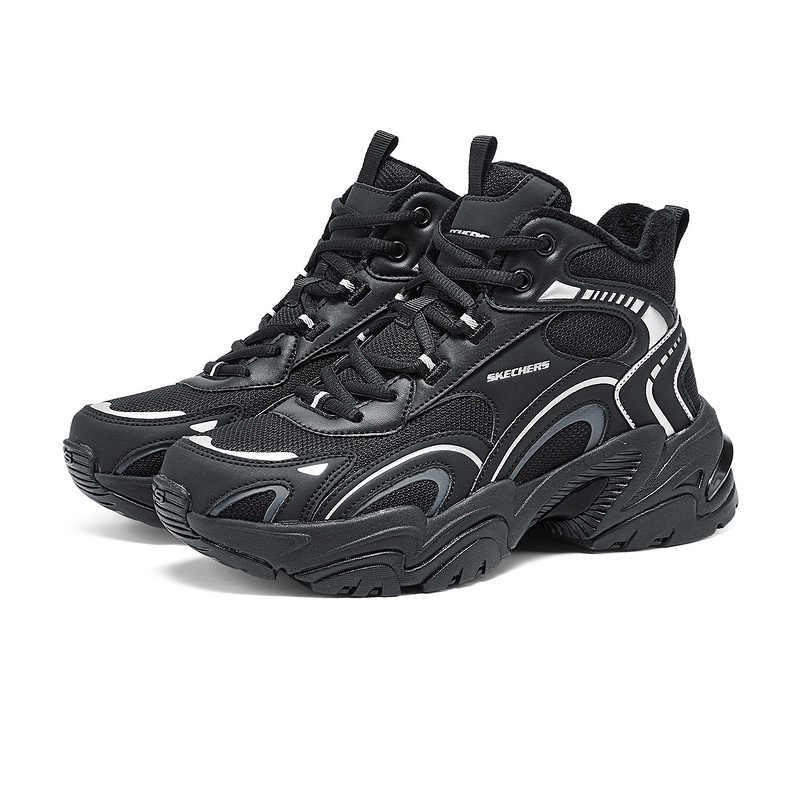 Skechers Серия 'Спортивный стиль жизни' Модные Удобные Прочные Высокие Повседневные Ботинки Женские Повседневные Ботинки Черные 168022-BBK