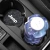 DCPECK1 Car Felt Coaster Thermal Insulation Pad Water Cup Pad For Jeep Grand Cherokee Wrangler JK Gladiator Compass Renegade Patriot