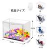 Kyochi Storage 3-Piece Stackable Transparent Storage Case with Magnetic Closure, Front-Opening Design for Toys, Bags, Wallets, Shoes, and Documents, A