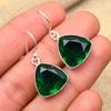 Chrome Diopside Gemstone Handmade 925 Sterling Silver Jewelry Earrings For Women