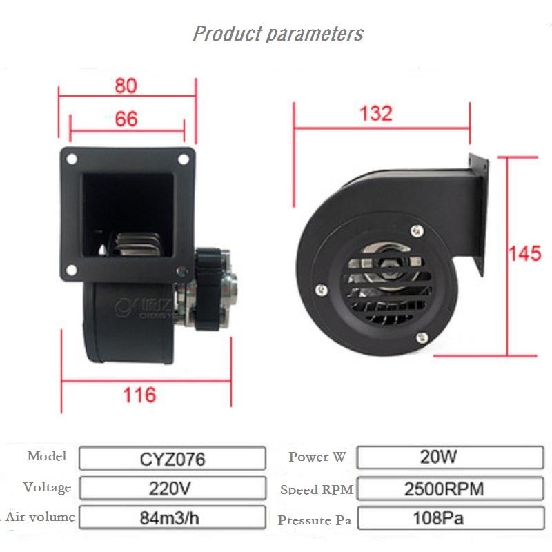 220V AC 20W Centrifugal Blower Small Blower Boiler Blower Heat Dissipator Fan Small Noise with Large Air Volume