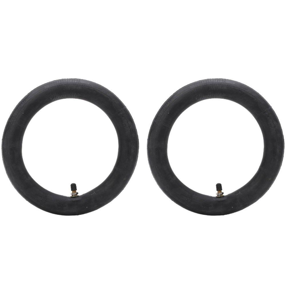 2 Pcs 10×2 Inner Tubes Rubber Black Scooter Inner Tube Straight Valve Tyre Inner Tube for Xiaomi M365, M365 Pro, 1S