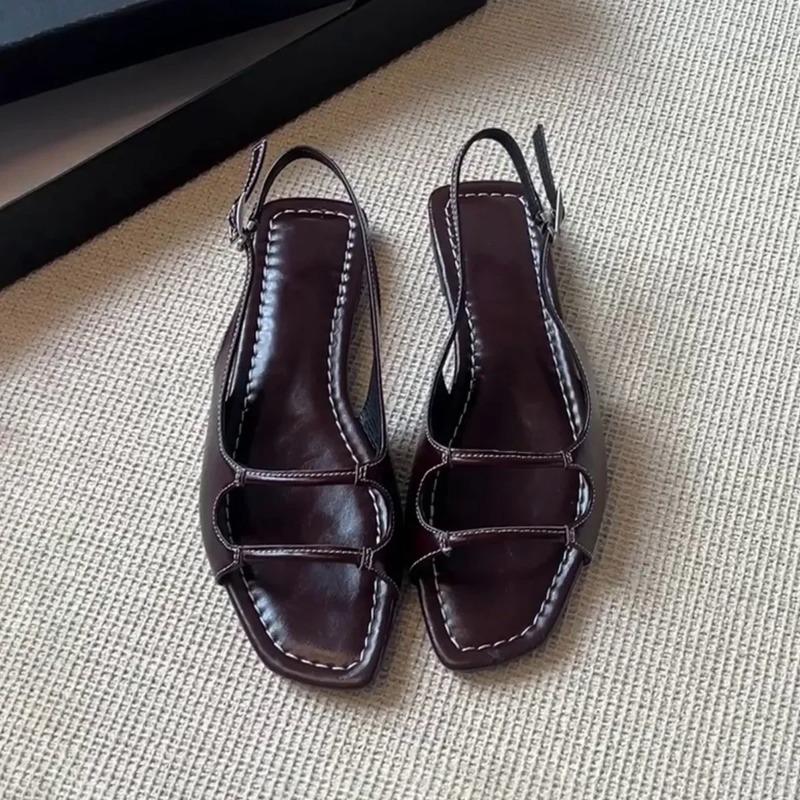 Модные женские сандалии из овчины на плоской подошве с открытым носком, летняя уличная обувь, простые праздничные пляжные сандалии, римские шлепанцы