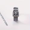 Belt Buckle Ring Men's Trendy Men's Index Finger Ring Simple Retro Hong Kong Style Ring Jewelry Design Punk