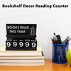 Book Read Counter Bookshelf Decoration Handmade Acrylic Book Read Counter This Year Tracker Reading Challenge Tracker Book Lovers Gift