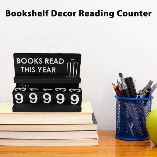Счетчик прочитанных книг Украшение книжной полки Ручная работа Акриловый счетчик прочитанных книг Трекер этого года Трекер читательского вызова Подарок для книголюбов