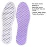 Summer Mesh Insoles Shock Absorption Breathable Shoe Inserts Flexible Cool Running Shoe Insoles for Men Women Sports Travel Work