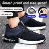 Anti Smash Protective Work Shoes Men Women Anti-puncture Indestructible Shoes Air Cushion Work Shoes Steel Toe Safety Shoes Man