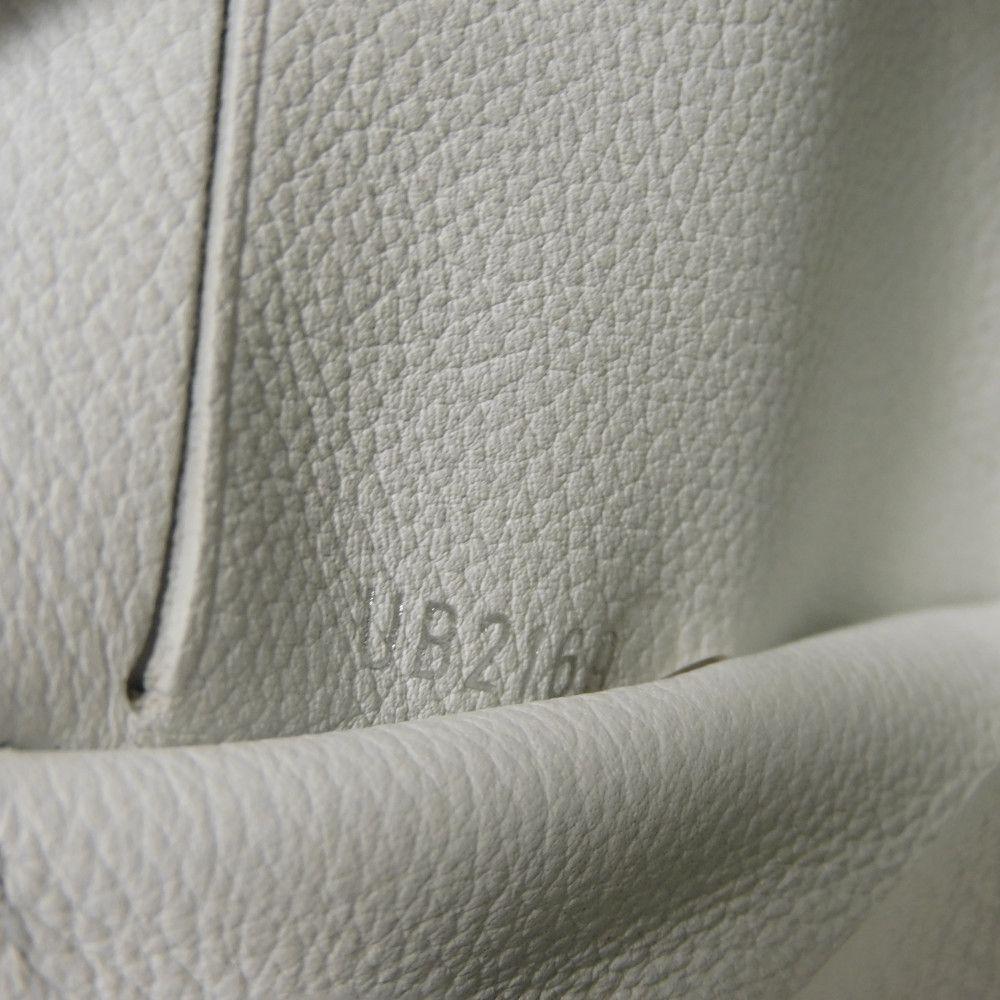 Б/у 12564 Замок Портфейль Мини M68482 7942 Япония Лимитированная Серия Телячья кожа Белый Картхолдер Кошелек для монет Логотип LV Снег