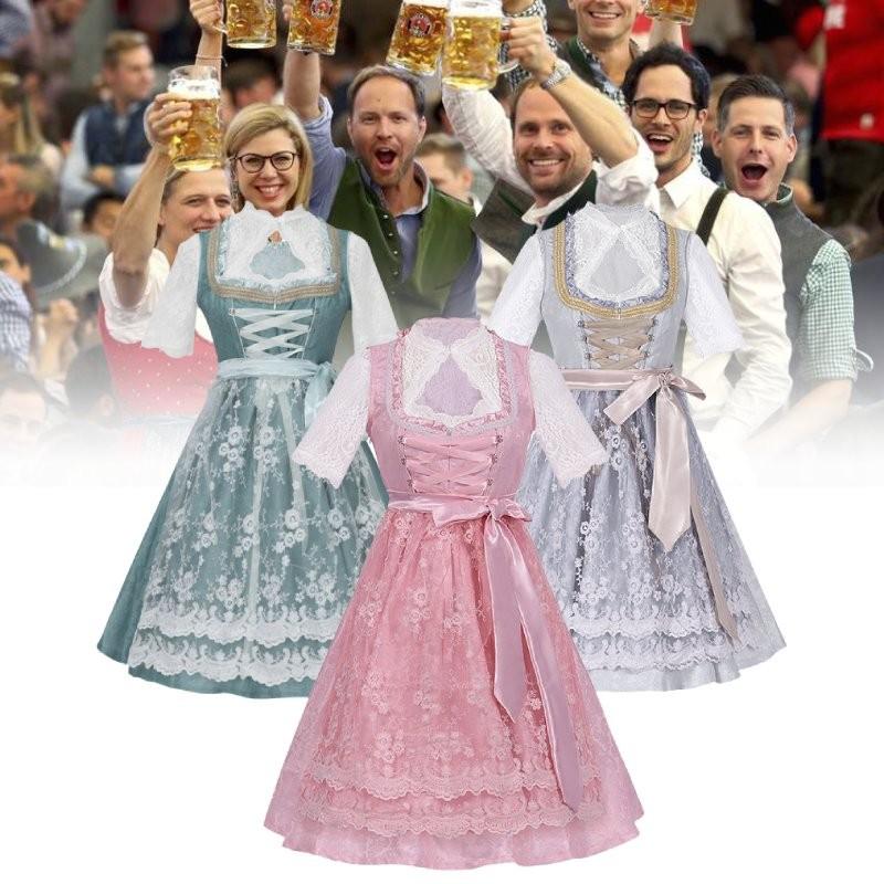 Стильный наряд для пивного фестиваля Октоберфест для женщин из удобной полиэстеровой ткани