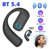 Wireless Bluetooth 5.4 Earphone 180° Rotation Ear Hook HIFI Stereo With MIC HD Call Open Single Ear Headset For Game Music Sport