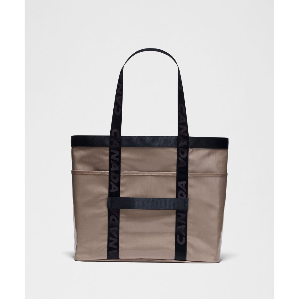 Lululemon Team Canada Ripstop Cinch Closure Tote Bag 20l Cpc Logo Rock Dust