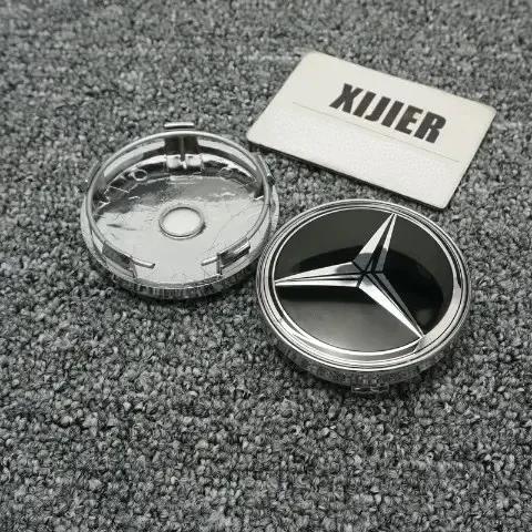 DJR5 New For Mercedes Benz 4 pieces 60MM Car Wheel Center Hub Caps Cover decorate Accessories For MERCEDES BENZ AMG W166 W253 X253 X2